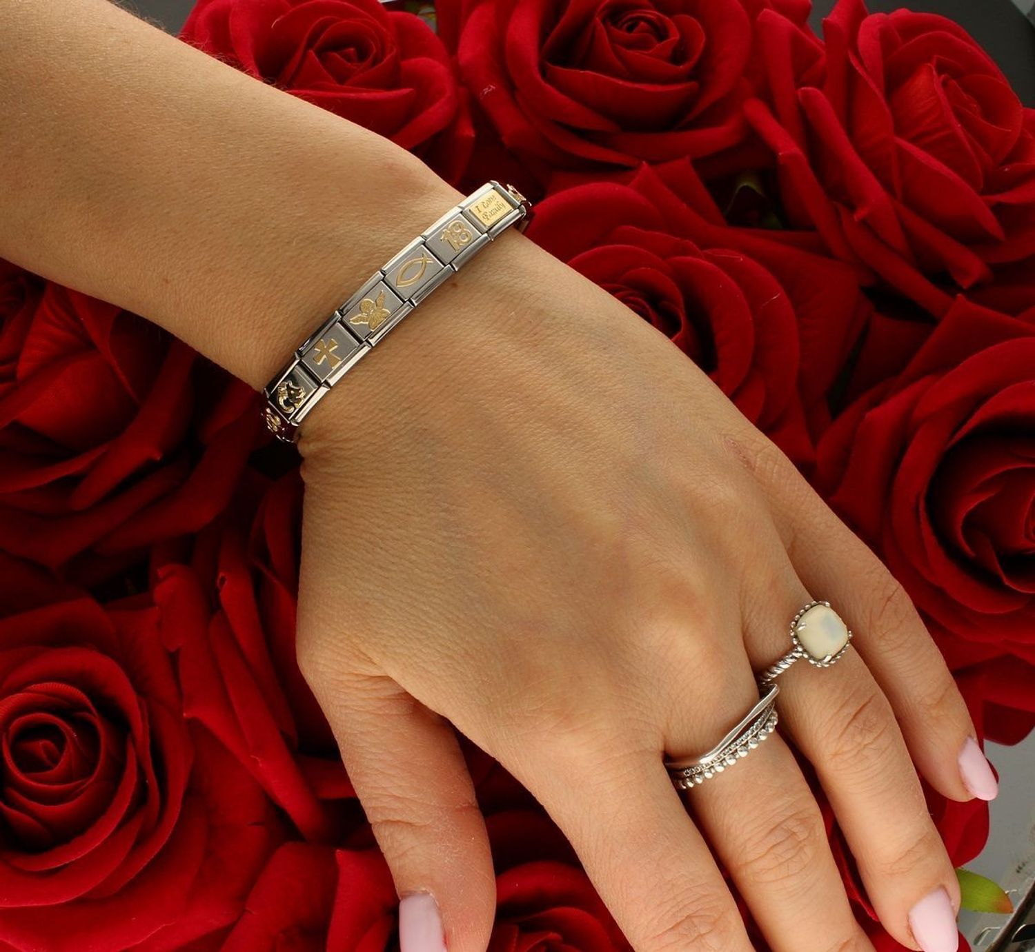 Nomination - Link 18K zawieszka charms Złoto Siostry 030162 67.jpg